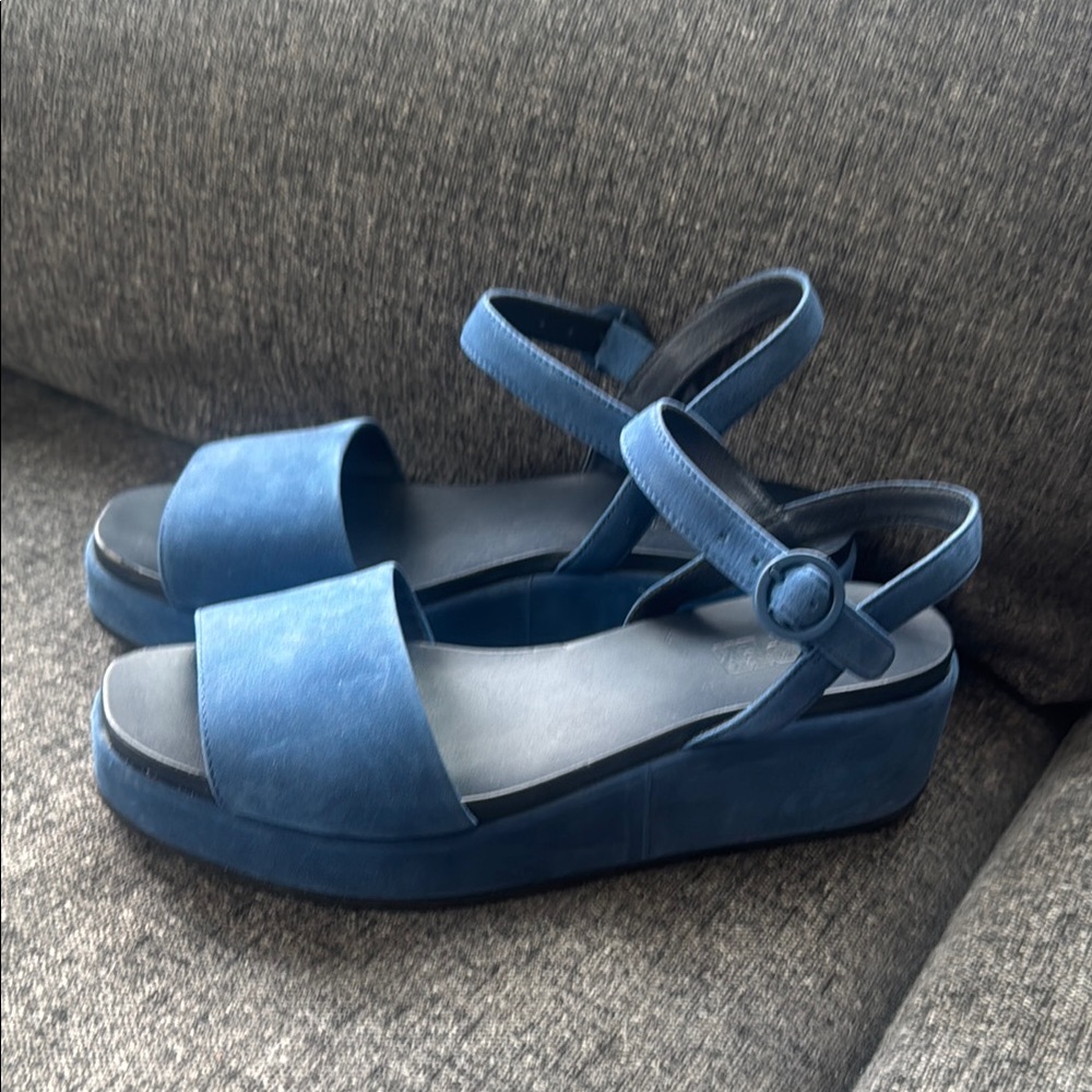 Women's Blue Platform Sandals